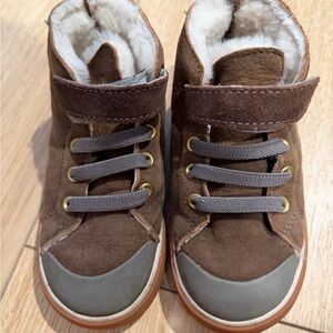 See Kai Run Brown and Gray Kids Boots